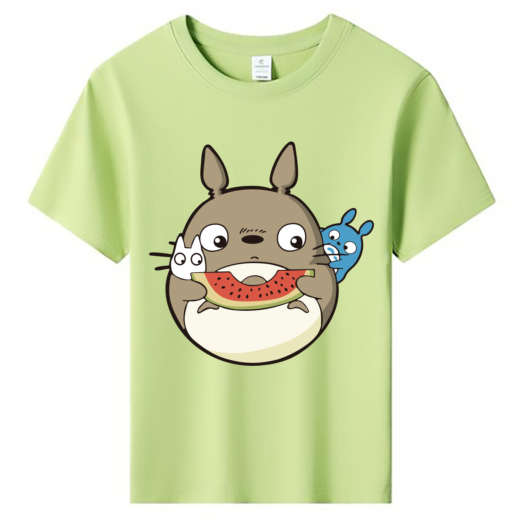 （画像用） となりのトトロ 草壁メイ 草壁サツキ My Neighbor Totoro Satsuki Kusakabe Mei Kusakabe 綿100％キッズTシャツ（フロントプリント）